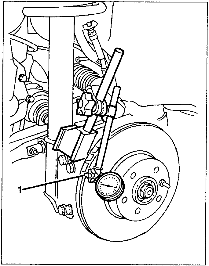 Brake disk with measuring gauge