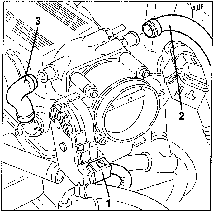 Air capacity chamber with oil vapour recovery pipe disconnected