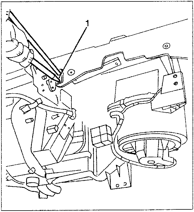 Diagram showing the use of two special centering pins to centre the climate control unit before fastening.