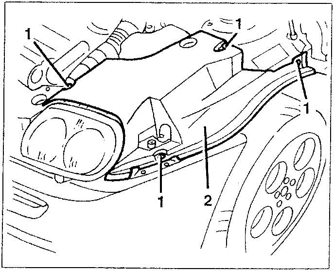 Drier filter removal diagram showing guard removal
