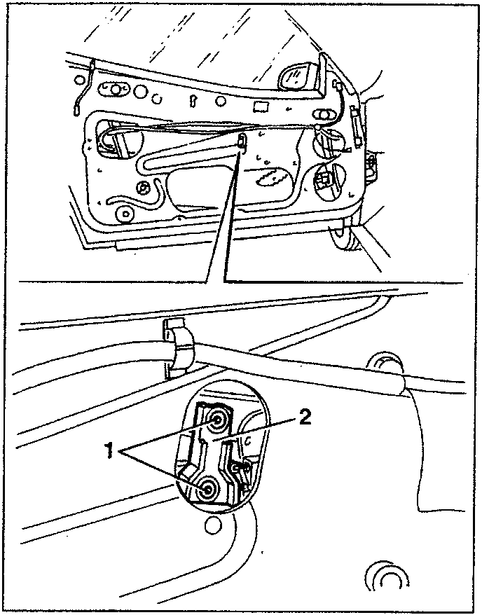 Diagram showing the up-down device cam being refitted into its seat.