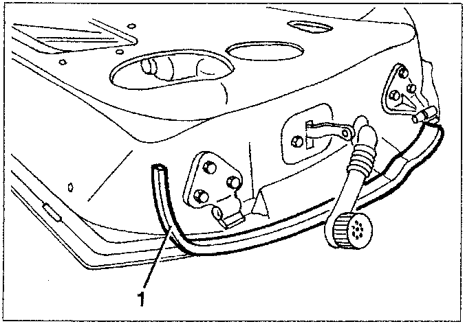 Front wind seal removal diagram showing seal 1 on front edge of door