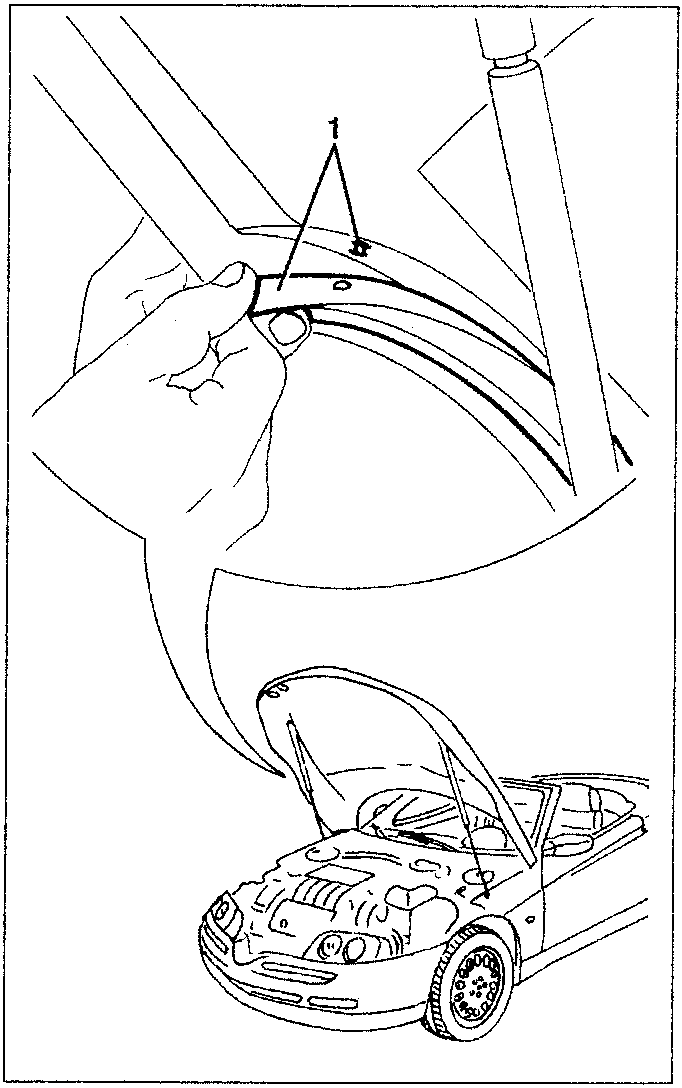 Removing wheel arch liner from retainer pins