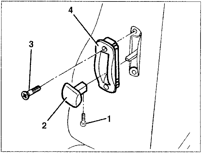 Diagram showing seat plate removal with numbered parts 1, 2, 3, and 4