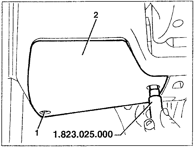 Valve guard with tool 1.823.025.000 shown