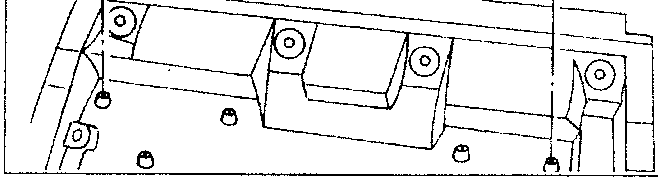 Diagram showing mounting points for closing device