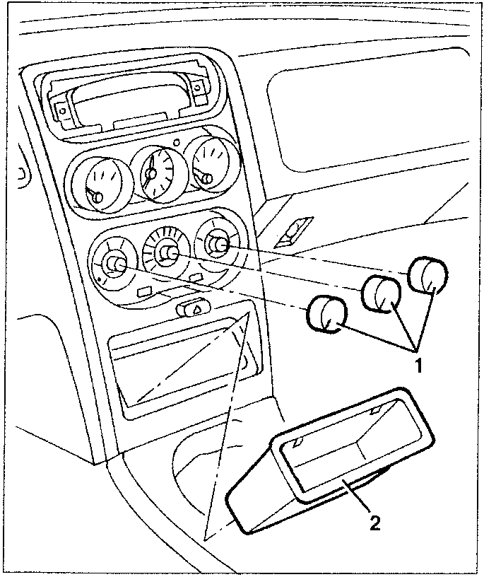 Diagram showing removal of bulb holders and connections