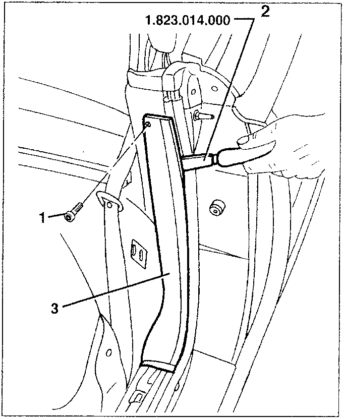 Vertical plate removal diagram showing tool and plate