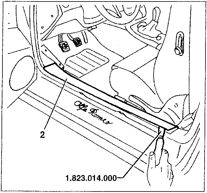 Heel board removal diagram showing tool and board