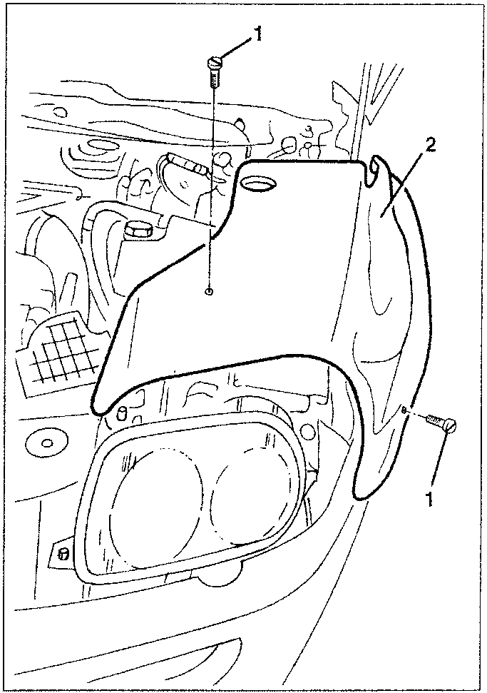 Engine compartment rear seal with fastening plugs and seal outer components