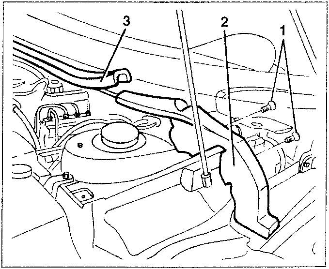 Engine compartment rear seal with fastening plugs, seal outer components, and centre seal