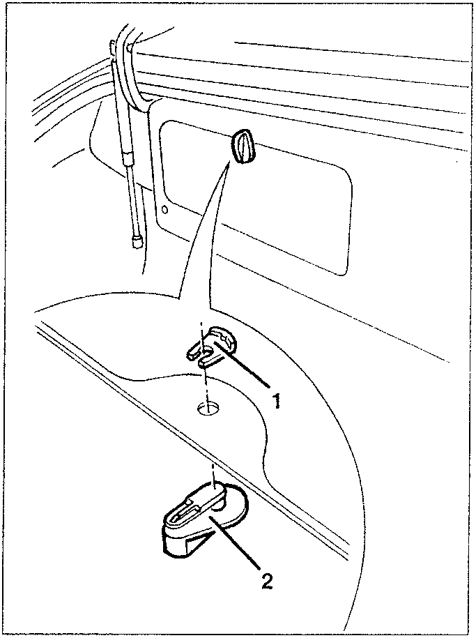Boot compartment flap catch with retainer and catch