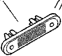 Close-up view of a component labeled F2, showing a rectangular part with multiple slots and mounting holes.