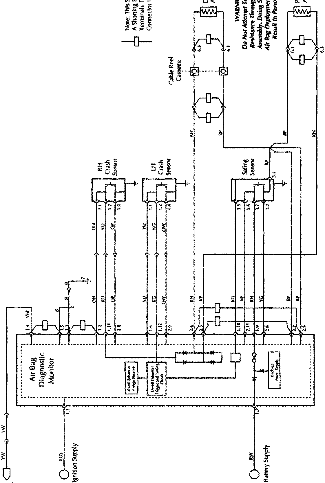 Air Bag System Wiring Diagram