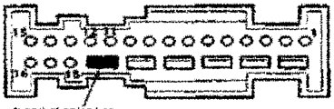 Connector diagram showing pins 11 and 12 with a shorting link indicated