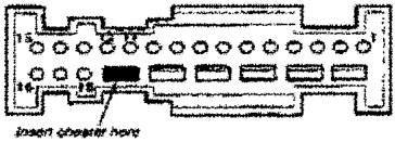 Control Module Connector Diagram with Cheater Insertion Point