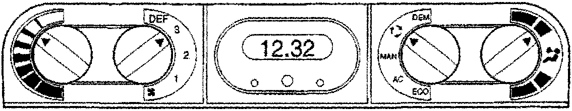Control Panel with Fan Speed Control, Temperature Differential Control, and Temperature Rotary Control