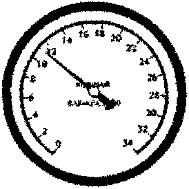 Manifold gauge set showing low side and high side pressure readings.