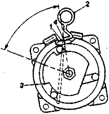 Compressor with labeled parts: 1, 2, 3, 4