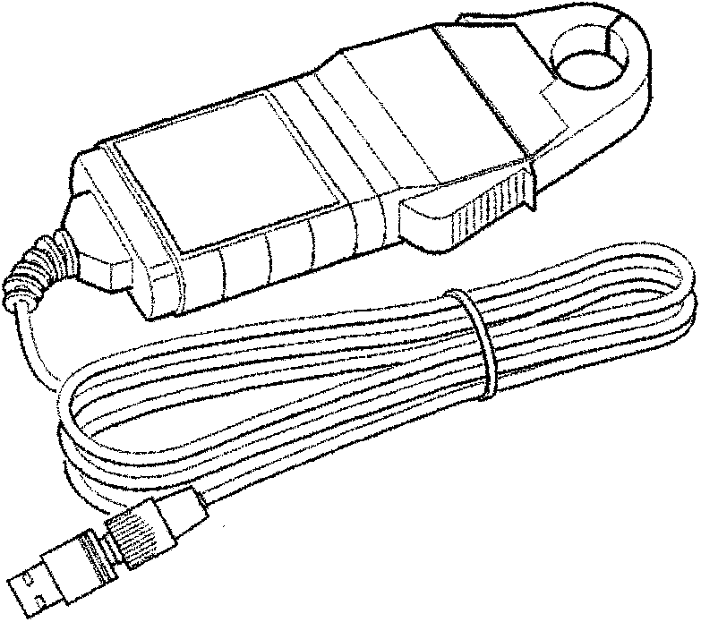 Aston Martin Current Probe with coiled cable and USB connector