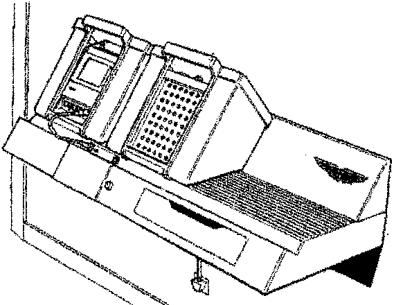 Wall-mounted base station with CD-ROM drive and power supplies