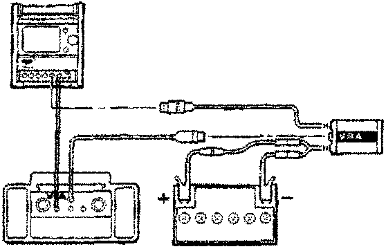 Battery terminal connection diagram for vehicle electrical system