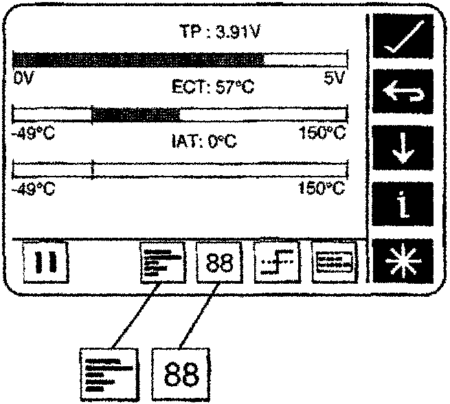 Horizontal scale icon diagram