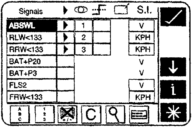 ABS Warning Light selection