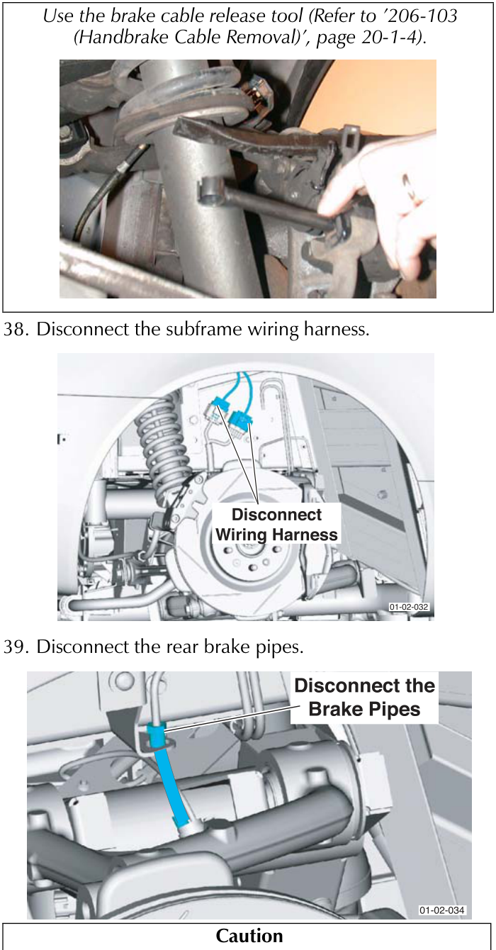 Photo of a hand using a tool to release a brake cable mechanism