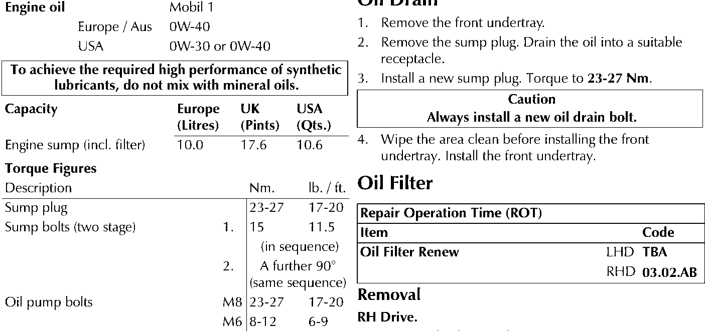 Diagram showing the location of the oil filter with a label 'Remove Oil Filter' pointing to it.