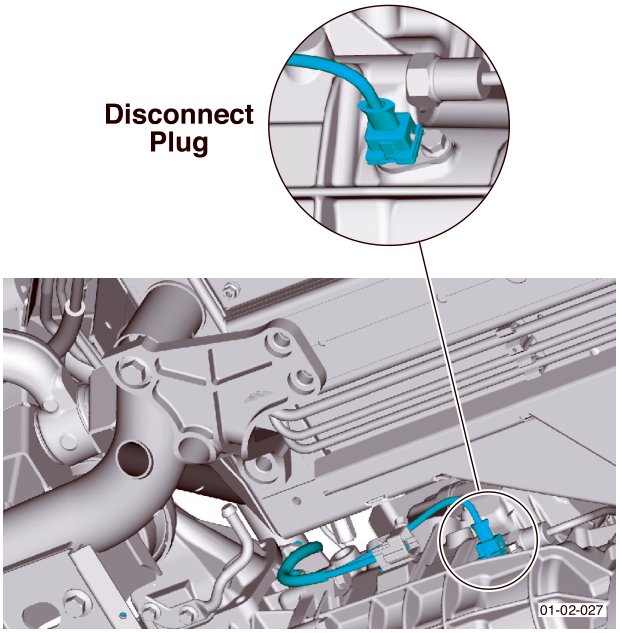 Disconnect Plug on manual transaxle wiring harness