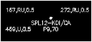 Circuit detail showing wires 187,RU,0.5 and 272,RU,0.5 connected to splice SPL12-KOI/CA on page P9,70