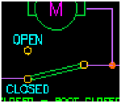 2 Position Switch symbol showing OPEN and CLOSED states