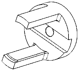 A cup-shaped metal bracket with mounting tabs and a central aperture.