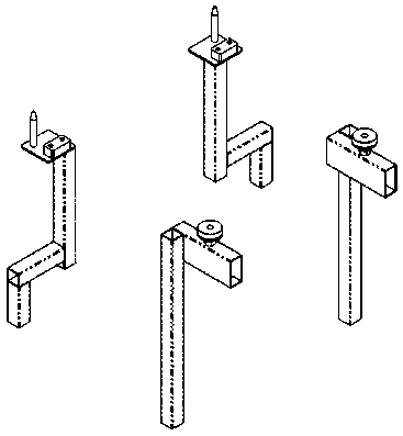 Rear subframe trolley adaptors