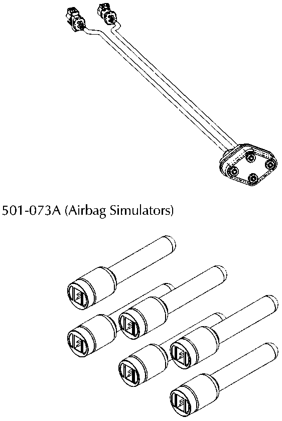 Oxygen sensor diagnostic lead with dual connectors at one end