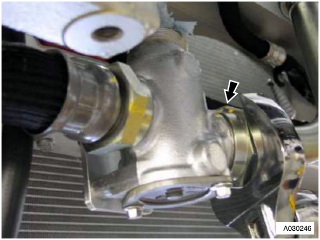 Pipe from oil thermostat