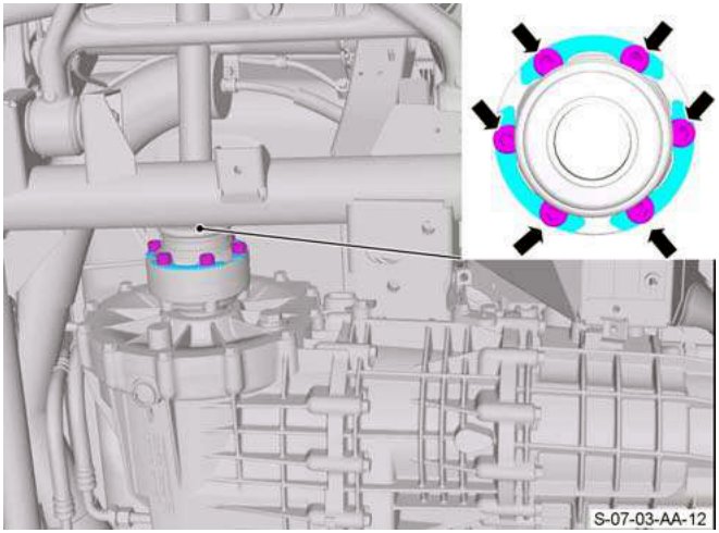 Driveshaft flange with marked alignment points