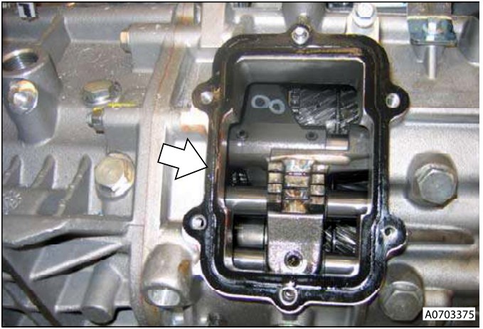 Transmission shifter unit with gasket and dowels