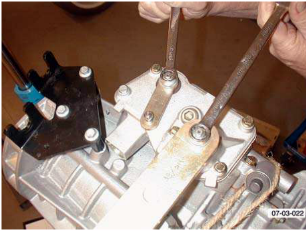 selector levers being removed