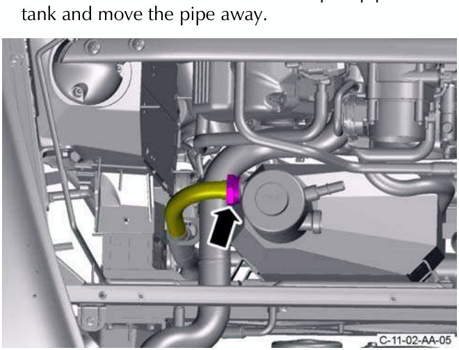 Top oil pipe union loosened