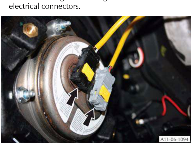 Airbag module with two electrical connectors