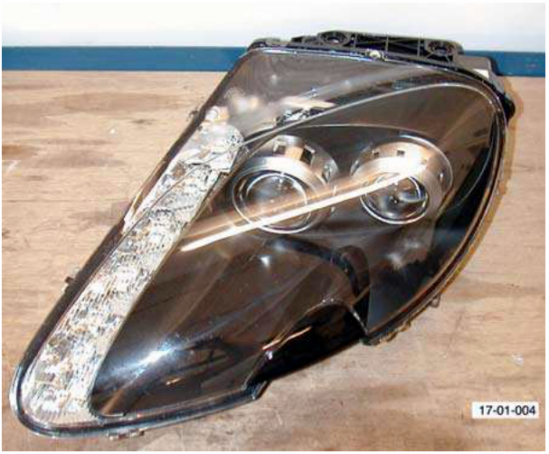 Removed headlamp unit