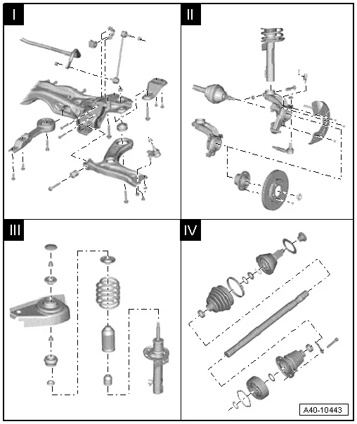 Audi Service and Repair Manuals > A1 > Running gear, front