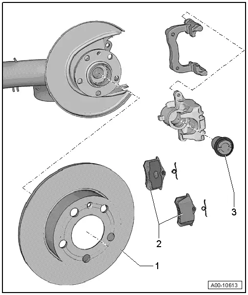 Audi Service and Repair Manuals > A1 > Brake system