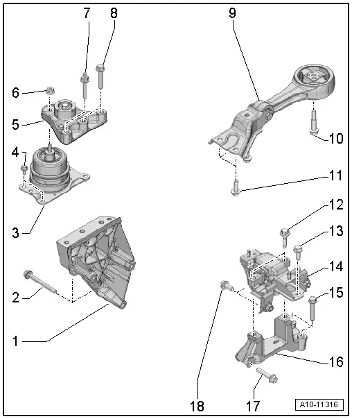 Audi Service and Repair Manuals > A1 > Power transmission 6