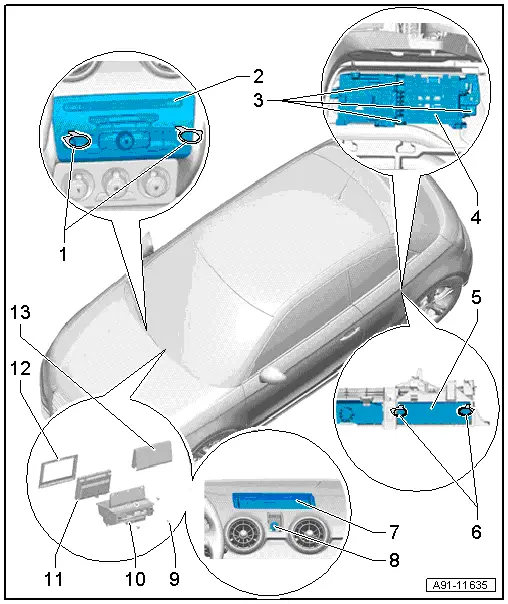 Audi Service and Repair Manuals > A1 > Vehicle electrics