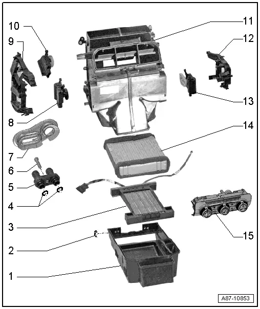 Audi Service and Repair Manuals > A1 > Heating, ventilation