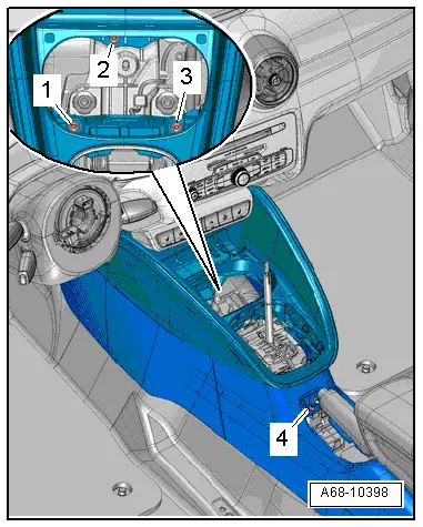 audi a1 centre console armrest
