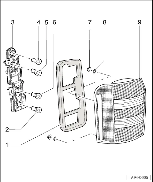 Audi Service and Repair Manuals > A2 > Vehicle electrics Electrical system Lights